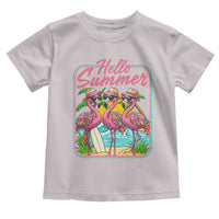 Summer Flamingo Pink Toddler T Shirt Tropical Palm Tree Beach Vacation