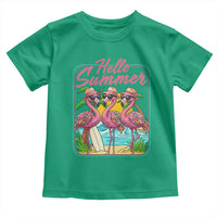 Summer Flamingo Pink Toddler T Shirt Tropical Palm Tree Beach Vacation