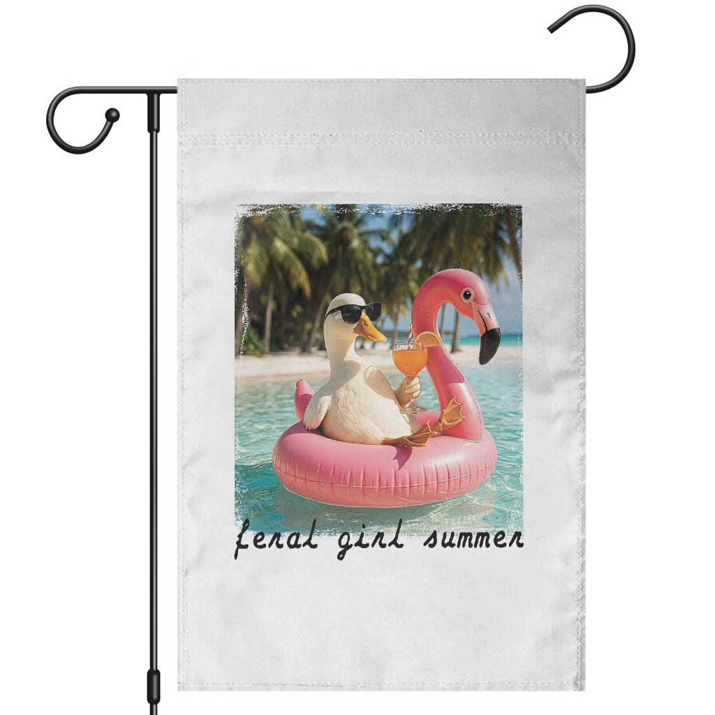 Feral Girl Summer Garden Flag Silly Goose Summer Beach Meme
