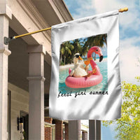Feral Girl Summer Garden Flag Silly Goose Summer Beach Meme
