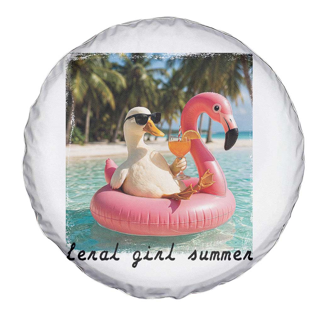 Feral Girl Summer Spare Tire Cover Silly Goose Summer Beach Meme