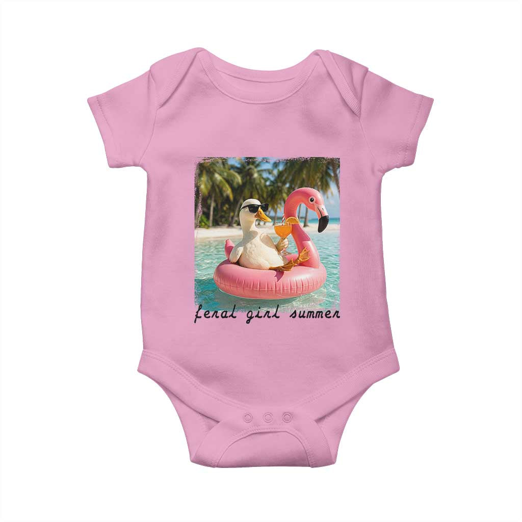 Feral Girl Summer Baby Onesie Silly Goose Summer Beach Meme
