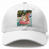 Feral Girl Summer Baseball Cap Silly Goose Summer Beach Meme