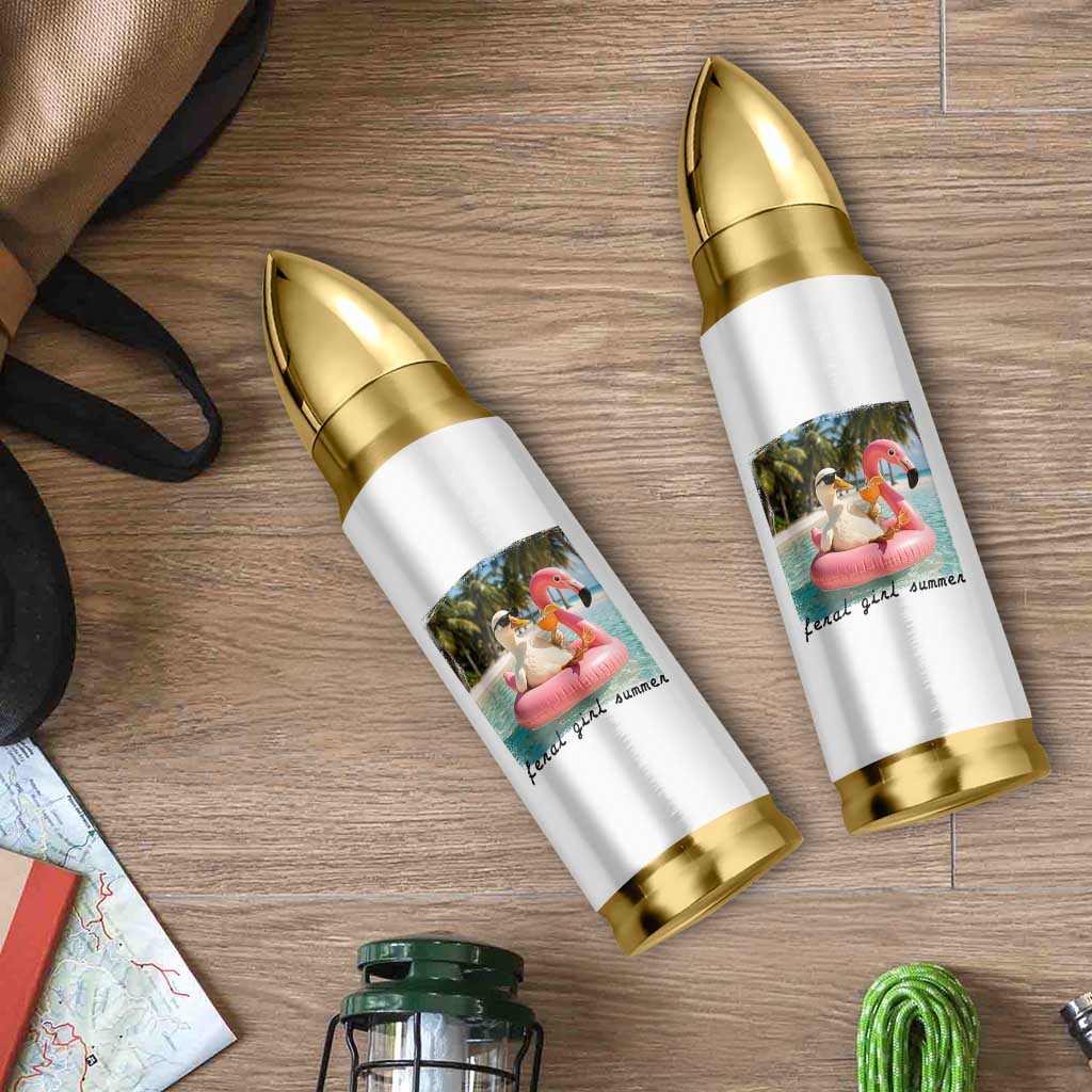 Feral Girl Summer Bullet Tumbler Silly Goose Summer Beach Meme