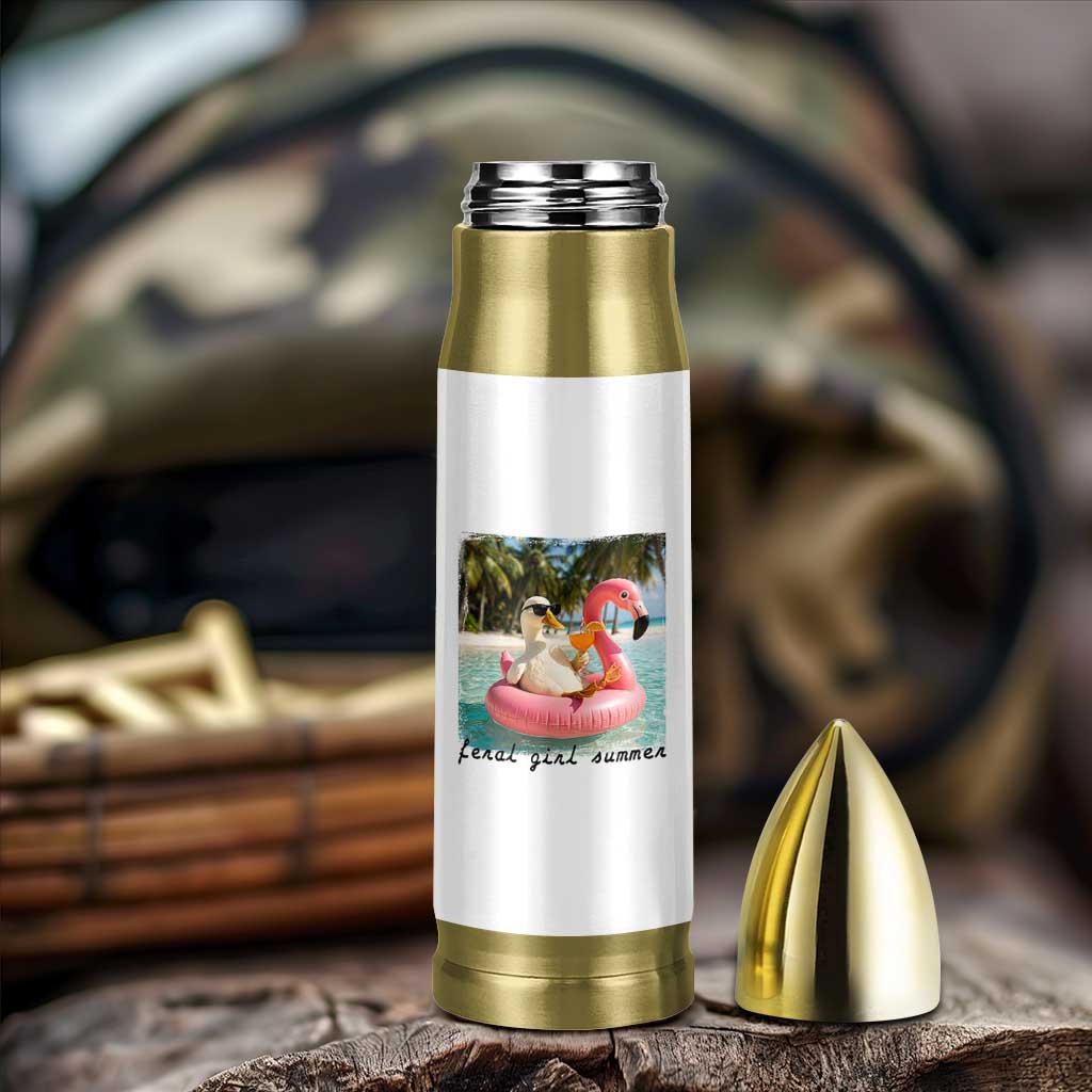 Feral Girl Summer Bullet Tumbler Silly Goose Summer Beach Meme