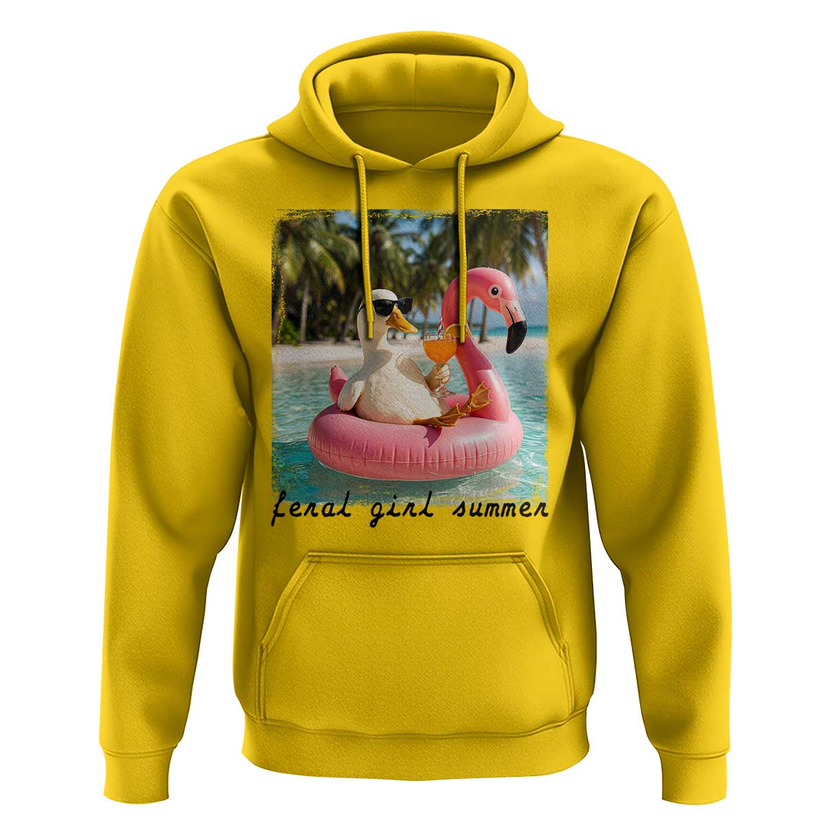 Feral Girl Summer Hoodie Silly Goose Summer Beach Meme
