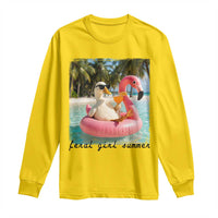Feral Girl Summer Long Sleeve Shirt Silly Goose Summer Beach Meme