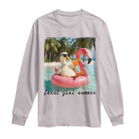 Feral Girl Summer Long Sleeve Shirt Silly Goose Summer Beach Meme