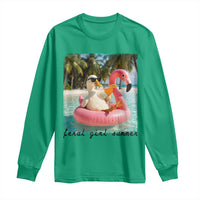 Feral Girl Summer Long Sleeve Shirt Silly Goose Summer Beach Meme