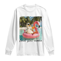 Feral Girl Summer Long Sleeve Shirt Silly Goose Summer Beach Meme