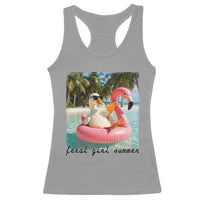 Feral Girl Summer Racerback Tank Top Silly Goose Summer Beach Meme