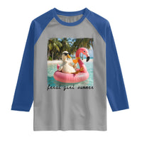 Feral Girl Summer Raglan Shirt Silly Goose Summer Beach Meme