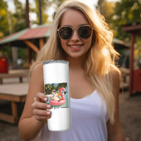 Feral Girl Summer Skinny Tumbler Silly Goose Summer Beach Meme
