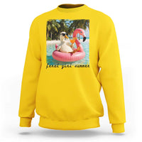 Feral Girl Summer Sweatshirt Silly Goose Summer Beach Meme