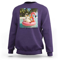Feral Girl Summer Sweatshirt Silly Goose Summer Beach Meme