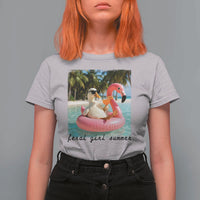 Feral Girl Summer T Shirt For Women Silly Goose Summer Beach Meme