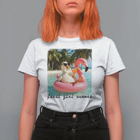 Feral Girl Summer T Shirt For Women Silly Goose Summer Beach Meme