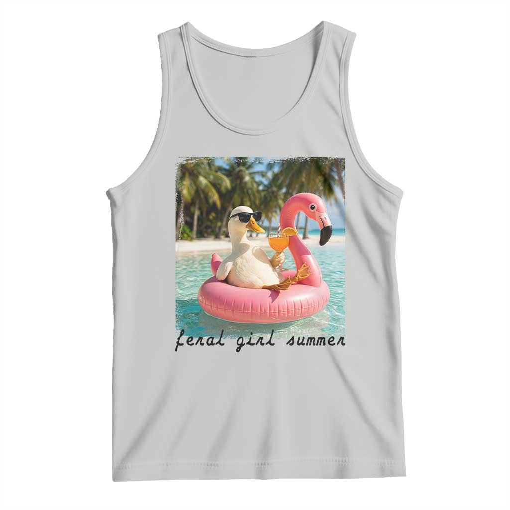 Feral Girl Summer Tank Top Silly Goose Summer Beach Meme