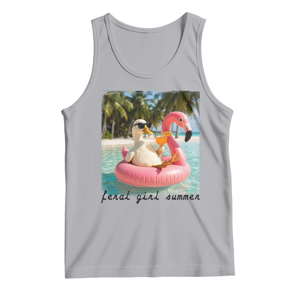 Feral Girl Summer Tank Top Silly Goose Summer Beach Meme