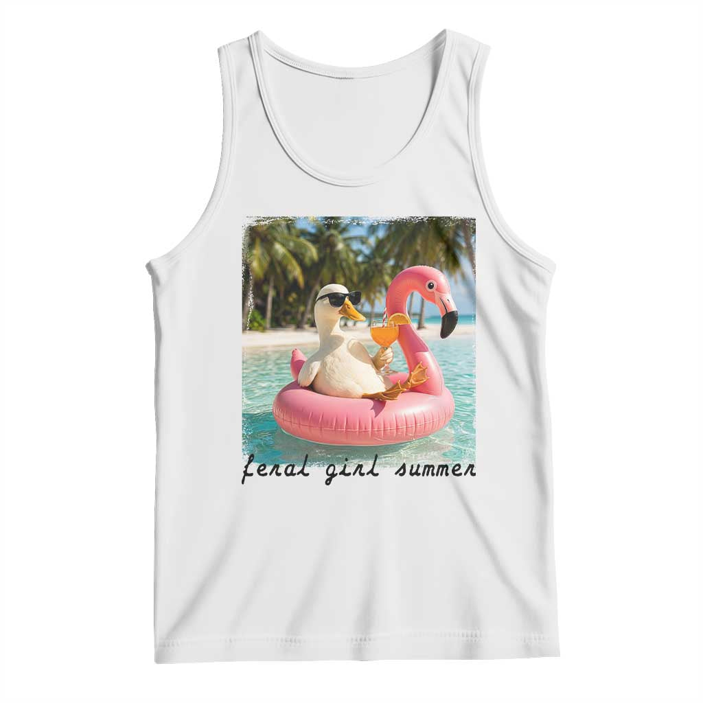 Feral Girl Summer Tank Top Silly Goose Summer Beach Meme