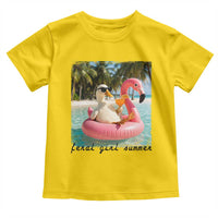 Feral Girl Summer Toddler T Shirt Silly Goose Summer Beach Meme