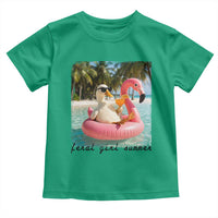 Feral Girl Summer Toddler T Shirt Silly Goose Summer Beach Meme