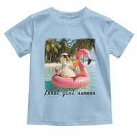 Feral Girl Summer Toddler T Shirt Silly Goose Summer Beach Meme