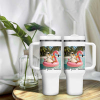 Feral Girl Summer Tumbler With Handle Silly Goose Summer Beach Meme