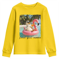 Feral Girl Summer Youth Sweatshirt Silly Goose Summer Beach Meme