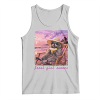 Feral Girl Summer Tank Top Funny Raccoon Summer Beach Meme