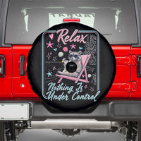 Relax Nothing Is Under Control Spare Tire Cover Chill Raccoon Beach Vacation Gift