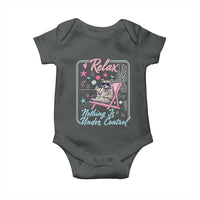 Relax Nothing Is Under Control Baby Onesie Chill Raccoon Beach Vacation Gift