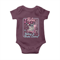 Relax Nothing Is Under Control Baby Onesie Chill Raccoon Beach Vacation Gift
