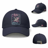 Relax Nothing Is Under Control Baseball Cap Chill Raccoon Beach Vacation Gift