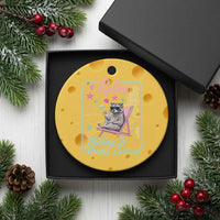 Relax Nothing Is Under Control Ceramic Ornament Chill Raccoon Beach Vacation Gift