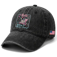 Relax Nothing Is Under Control Washed Cotton Baseball Cap Chill Raccoon Beach Vacation Gift