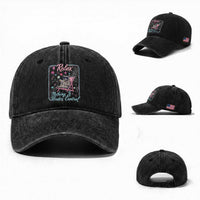 Relax Nothing Is Under Control Washed Cotton Baseball Cap Chill Raccoon Beach Vacation Gift