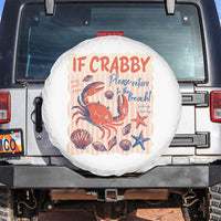 If Crabby Please Return To The Beach Spare Tire Cover Funny Crab Summer Vibes