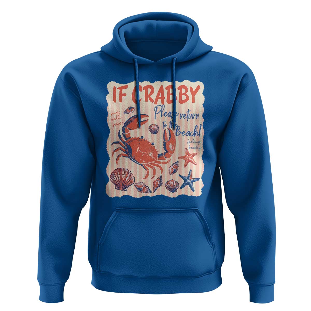 If Crabby Please Return To The Beach Hoodie Funny Crab Summer Vibes