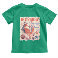 If Crabby Please Return To The Beach Toddler T Shirt Funny Crab Summer Vibes