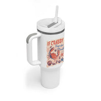 If Crabby Please Return To The Beach Tumbler With Handle Funny Crab Summer Vibes