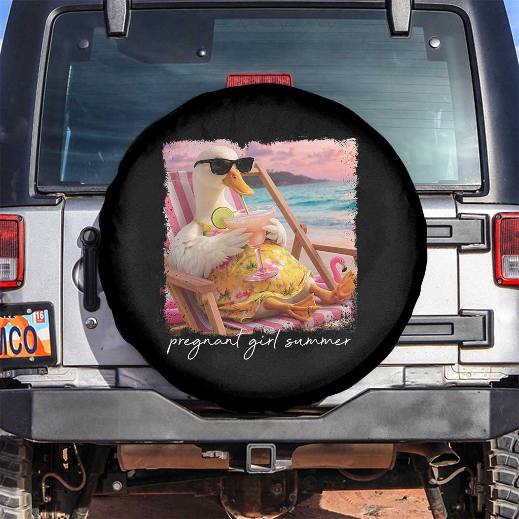 Pregnant Girl Summer Spare Tire Cover Silly Goose Mom Baby Announcement