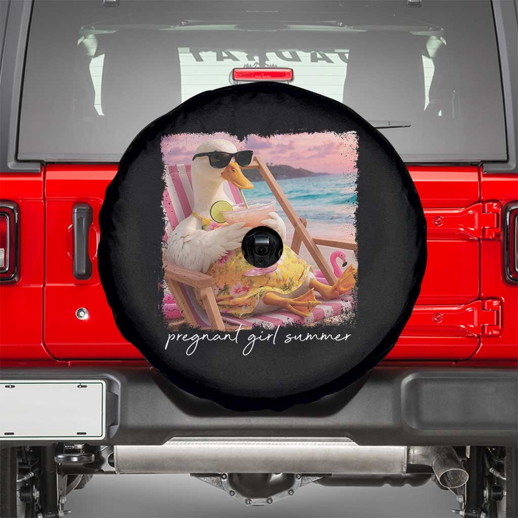 Pregnant Girl Summer Spare Tire Cover Silly Goose Mom Baby Announcement