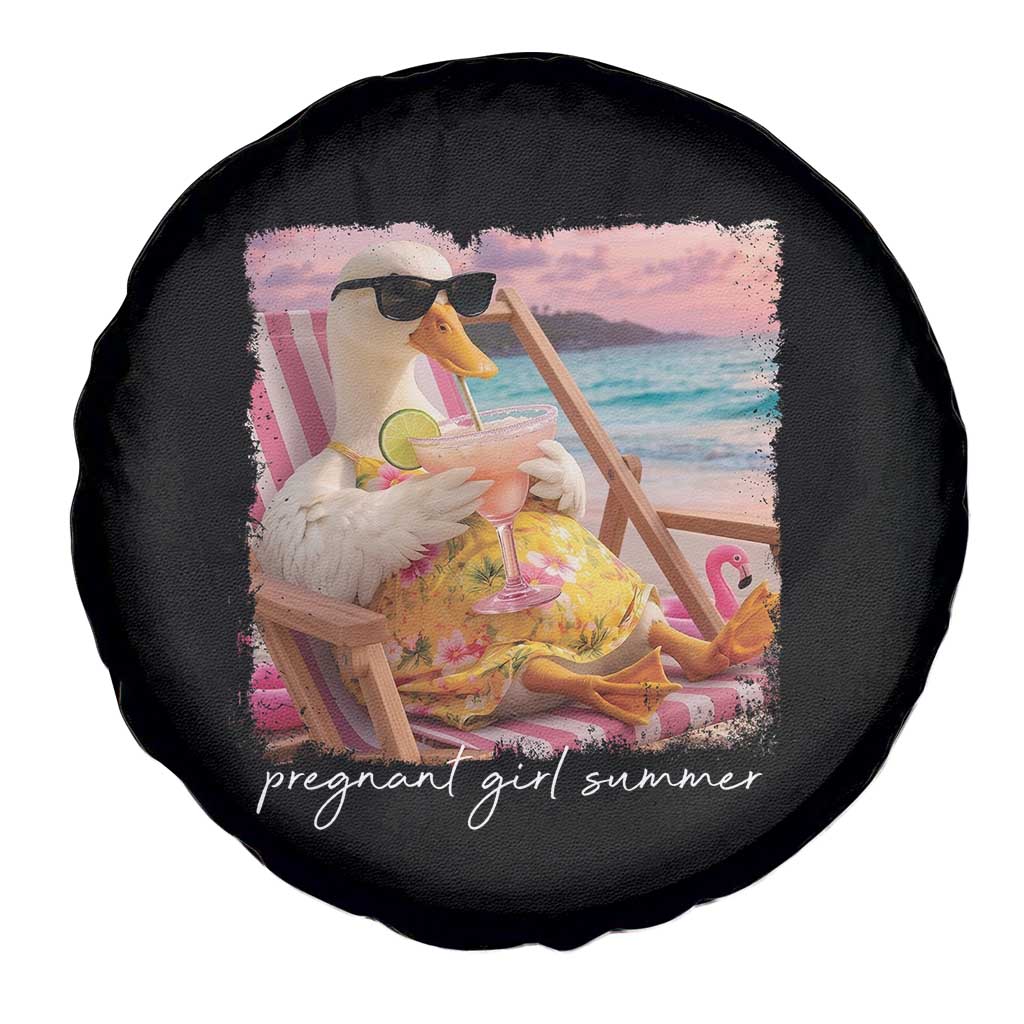 Pregnant Girl Summer Spare Tire Cover Silly Goose Mom Baby Announcement