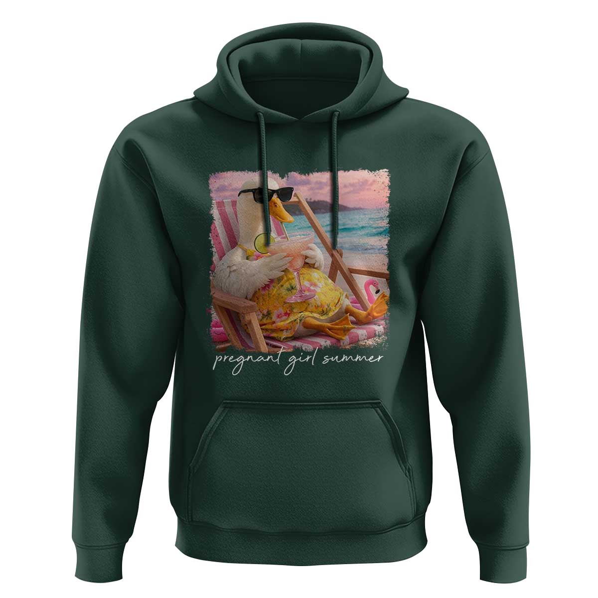 Pregnant Girl Summer Hoodie Silly Goose Mom Baby Announcement