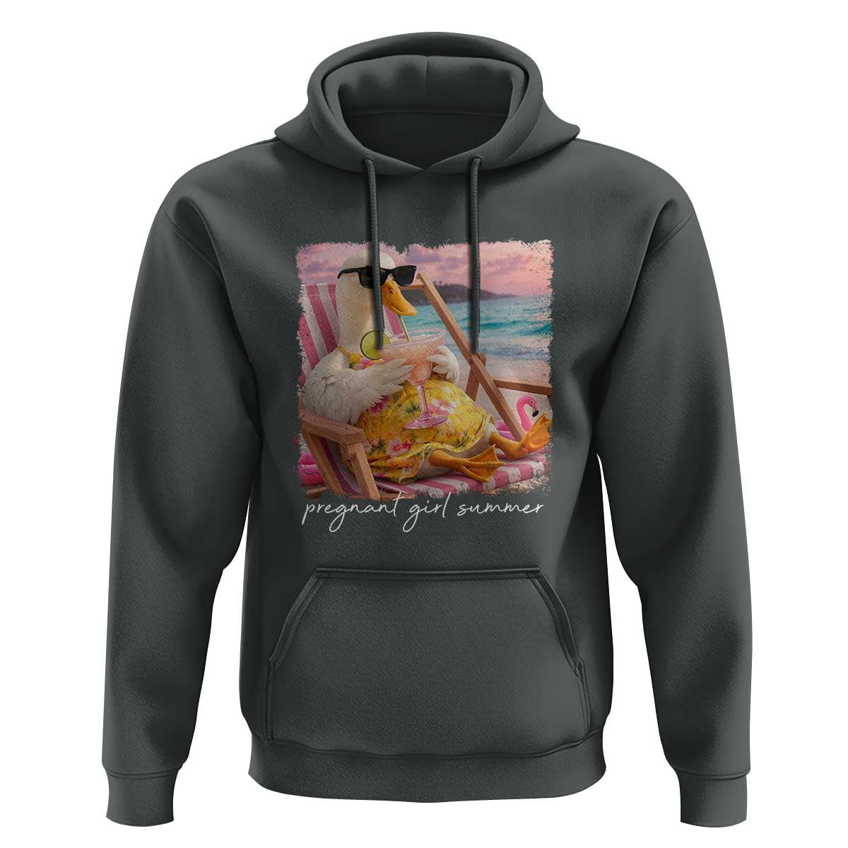 Pregnant Girl Summer Hoodie Silly Goose Mom Baby Announcement