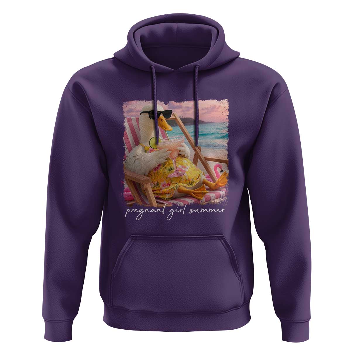 Pregnant Girl Summer Hoodie Silly Goose Mom Baby Announcement