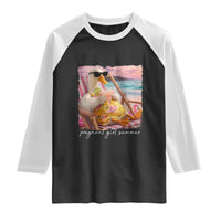 Pregnant Girl Summer Raglan Shirt Silly Goose Mom Baby Announcement