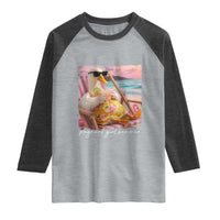 Pregnant Girl Summer Raglan Shirt Silly Goose Mom Baby Announcement