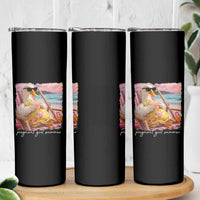 Pregnant Girl Summer Skinny Tumbler Silly Goose Mom Baby Announcement